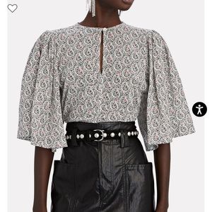 ISABEL MARANT ÉTOILE Mariazo Floral Cotton Blouse
